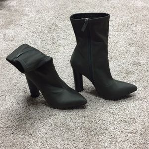 Dark Green Sock Boots